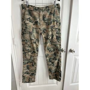 Levi’s Camo Cargo Military Tactical Pants Men 34 Outdoor Hiking Hunting Grunge